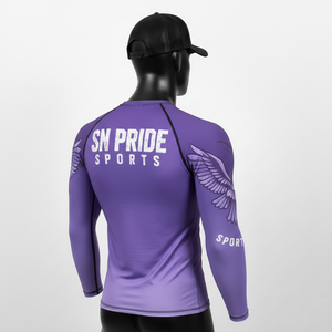 Rashguard MMA unisexe personnalisé de haute qualité, couleur et logo sur mesure, respirant, manches longues, imprimé par sublimation - Product Image 4