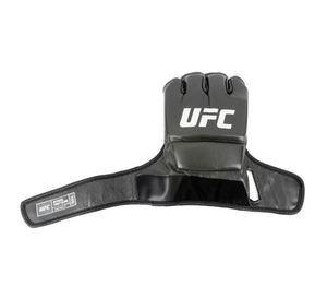 ถุงมือ UFC MMA สีดำ หนังแท้ ครึ่งนิ้ว ปิดด้วยแถบตีนตุ๊กแก สำหรับผู้ใหญ่ ทุกเพศ อุปกรณ์ฝึกศิลปะการต่อสู้ โลโก้สั่งทำได้ ไซส์ 3XL ข้างขวา - Product Image 2