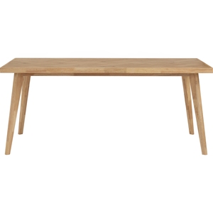 Mesa de Comedor Rectangular de Madera Maciza de Roble Estilo Moderno de Mediados de Siglo con Patas Cónicas para el Hogar - Product Image 2