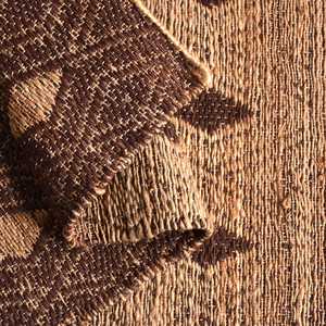 Tapis d'intérieur en jute naturelle tissé à la main, moderne, carré, à poils ras, lavable en machine, pour salon, chambre et salle de bain - Product Image 2