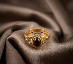Natural <b>Garnet</b> Gemstone 925 Sterling <b>Silver</b> <b>Ring</b> Handmade Oval Cabochon <b>Garnet</b> <b>Ring</b> for Women Vintage Designer Red Stone Jewelry - Product Image 3
