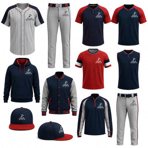 Tenues de baseball personnalisées, nouvelle conception, haute qualité, pour adultes, vêtements de sport d'équipe unisexes, respirants, séchage rapide, imprimés. - Product Image 1