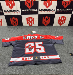 Full Customized Embroidered Mesh American Football Jerseys V Neck Boxy Plus Size Short Sleeve Oversized Mesh Custom Design Shirt - Product Image 6