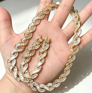 สร้อยคอคิวบาแบบ Iced Out ชุบโรเดียมประดับเพชรซิร์คอน สำหรับผู้ชายและผู้หญิง เหมาะเป็นของขวัญสำหรับงานปาร์ตี้ - Product Image 5