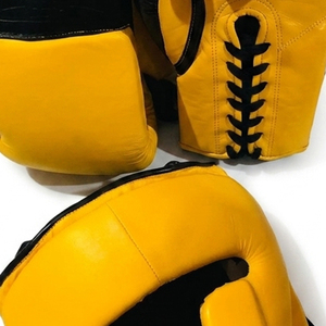Gants de boxe en cuir véritable haute durabilité 2026 avec support de poignet sécurisé, protection de la tête assortie et protections abdominales - Product Image 5