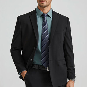 Chemise habillée homme unie à boutons, manches longues, en coton, coupe ajustée, pour affaires et usage quotidien, respirante et à séchage rapide - Product Image 4