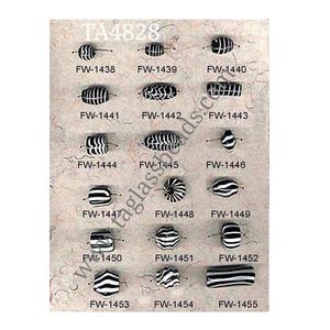 Cuentas de confeti DE LA India Vintage hechas a mano, cristal multicolor de 10mm, gran agujero para hacer joyas, oro, negro, azul, rojo - Product Image 1