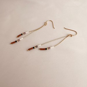 Modernos Pendientes de Cristal con Cuentas y Diseño Degradado para Mujer, Elegantes para Fiestas Navideñas, Uso Diario, Regalo, Joyería Ligera UO INDIA - Product Image 4