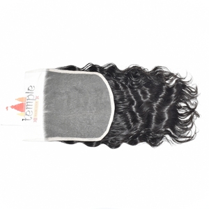 Extensions 100% naturelles noires pour femmes, 7*7 Closure, double trame, fabrication à la machine, cheveux indiens à cuticules alignées, vente en gros - Product Image 3