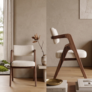 Modern Solid Wood <b>Dining</b> <b>Chair</b> Upholstered Seat Back Eco-Friendly Durable Design for Apartment Home Bar Restaurant Hotel Use - Product Image 5