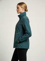 Chaqueta cortavientos de nailon con capucha y cremallera completa, forro de malla transpirable, con logotipo personalizado, para mujer, más vendida.