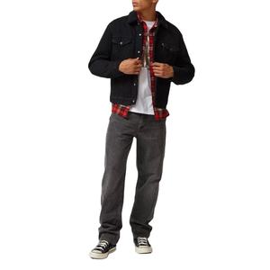 Vintage Fashion Men's Elegant Denim <b>Jacket</b> Blue Elastic Overcoat with Button Decoration OEM Service for Winter Wear - Product Image 3