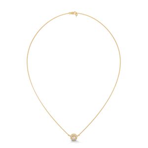 Élégant collier pendentif en or avec diamant de laboratoire, bijoux raffinés pour femme, style minimaliste quotidien et collection cadeau - Product Image 3