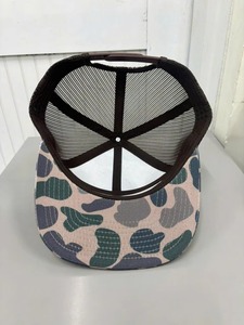 Wholesale <b>Camo</b> 7 Panel Hunting Trucker <b>Cap</b> with Custom Logo Breathable Mesh Outdoor Performance <b>Cap</b> OEM Factory - Product Image 5
