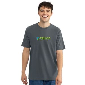 T-shirt tubulaire à col rond pour homme, de qualité supérieure, léger, en mélange de coton, décontracté, pour les voyages en plein air, à porter au quotidien - Product Image 1