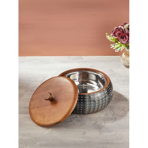 Olla de Metal Atractiva con Tapa, Recipiente para Mantener la Comida Caliente, para el Hogar, Bodas, Catering, Hoteles, Servicio de Alimentos - Product Image 4