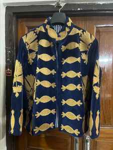 Chaqueta Corta de Invierno para Mujer, Superventas, Bordado Suzani Hecho a Mano, Tela de Terciopelo, Talla Única, Estampada, 100% Algodón - Product Image 6