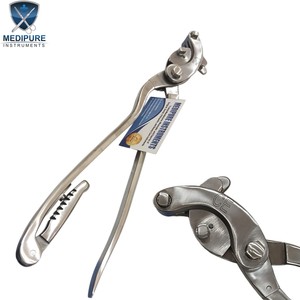 Top Selling Serra Emasculator Curved with Ratchet Stainless Steel Heavy Duty Veterinary <b>Castration</b> <b>Tool</b> Veterinary Instruments - Product Image 5