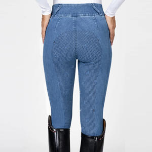 Pantalons d'équitation de haute qualité, extensibles dans 4 directions, en tissu technique doux au toucher. - Product Image 5