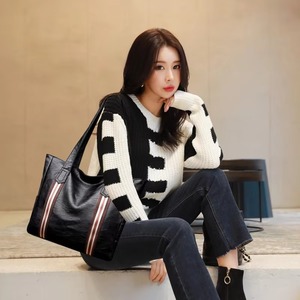 Oversize Pu Leather <b>Tote</b> Women Weekender Bag Shopper Handbag Travel Purse Shoulder Bags - Product Image 2