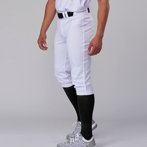 Pantalones de béisbol para hombre adulto con cierre de botones y bolsillos, color rojo, ropa deportiva transpirable, pantalones de béisbol para club o equipo. - Product Image 6