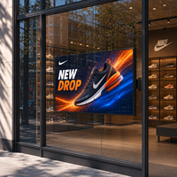 Écran publicitaire LCD haute luminosité pour la promotion des boutiques de chaussures