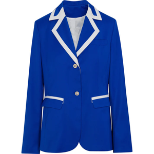 Blazer Profesional Personalizado ZPB Sorority, Unisex, Azul Rey, con Letras Griegas Bordadas, Chaqueta Formal de Negocios, Talla Grande, con Cierre - Product Image 1