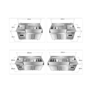 Station de travail double température oem odm bubble tea - Product Image 4