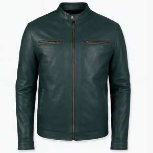 Veste en cuir pour homme, design personnalisé et tendance, fabriquée au Pakistan, produit haut de gamme, veste en cuir pour hommes et motards, veste d'hiver - Product Image 4