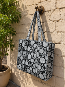 Sac fourre-tout d'été fait main 100 % coton, couleur unie, style vintage, avec fermeture éclair, lavable, pour femmes, pour le shopping quotidien et les voyages - Product Image 2
