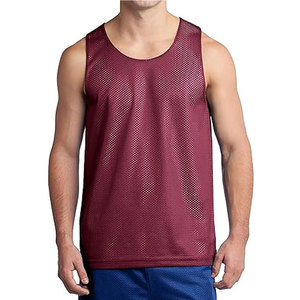OEM Basketball Tank Top Moisture Wicking Sleeveless Gym Shirt <b>Men</b> Athletic Basketball Jersey Tank Top for Training and Fitness - Product Image 1