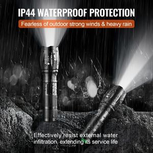 ไฟฉาย2ชิ้น2000ความสว่างสูงปรับโฟกัสได้5โหมดทนทานและอเนกประสงค์ - Product Image 5
