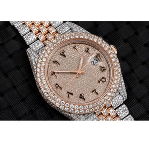 Reloj de Pulsera de Diamantes Moissanite en Oferta para Mujer, Elegante Reloj de Cuarzo con Estilo de Joyería para Uso Diario y Ocasiones Especiales - Product Image 6
