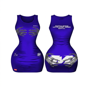 Combinaison moulante sexy marron sans manches à col rond et taille haute pour femme, en Spandex/Polyester respirant et écologique, idéale pour les soirées - Product Image 4