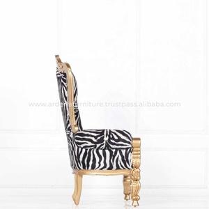 เก้าอี้บัลลังก์หรูหราหรูหราหลังสูงสีทองคลาสสิกสำหรับงานแต่งงานงานเลี้ยงเด็กงานปาร์ตี้โรงแรมทำจาก PC เฟอร์นิเจอร์สำหรับงานอีเวนต์ - Product Image 4