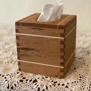 Caja de pañuelos decorativa india elegante de madera hecha a mano, cubierta de pañuelos de lujo, decoración de mesa, caja de pañuelos de tamaño personalizado - Product Image 1