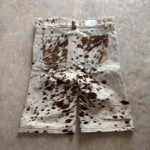 Best Selling Top Quality <b>Men</b> Cowhide Leather <b>Shorts</b> Custom Made Plain Design <b>Lightweight</b> Regular Wear <b>Men</b> Cowhide Leather <b>Shorts</b> - Product Image 2