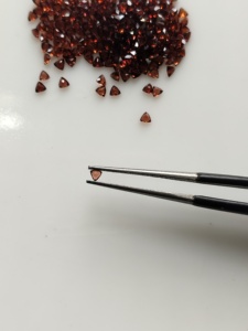 Natural Red <b>Garnet</b> 2MM Trillion Cut Best Quality Loose Gemstone For Jewelry Making - Product Image 1