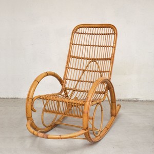 Sillas mecedoras de ocio hechas a mano sillón de ratán natural precio más barato al por mayor - Product Image 4