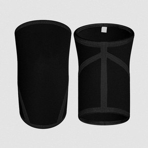 Genouillères respirantes épaisses MM avec fermeture à lacets pour la protection sportive, noires - Product Image 2