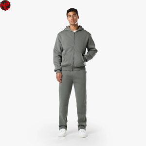 2027 Men's 100% Cotton Sweatpants <b>Elastic</b> Waist Anti Wrinkle Breathable Knitted Gym <b>Trousers</b> Casual Wear - Product Image 3