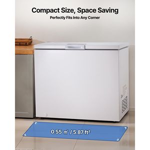 Congelatore Compatto da 6,7 Piedi Cubi con 2 Cestelli Rimovibili Regolabili, Congelatore a Pozzetto con Apertura Superiore Indipendente - Product Image 5