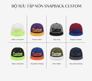 Gorras Snapback OEM OED de 6 Paneles con Visera Plana y Forma Estructurada, Bordado Personalizado 3D, para Uso Diario Unisex, Estilo Béisbol - Product Image 5