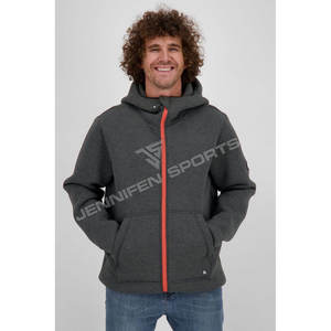 เสื้อฮู้ดซิปโอเวอร์ไซส์สไตล์วินเทจสำหรับฤดูใบไม้ร่วงและฤดูหนาว - ชุดลำลองสำหรับเล่นกีฬา วิ่งกลางแจ้ง แฟชั่นทันสมัย ผ้าฝ้ายแท้ 100% ย้อมสีพื้น - Product Image 3