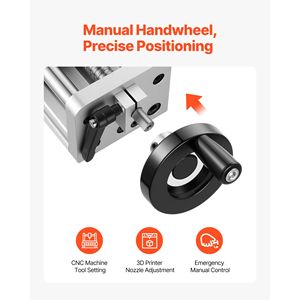 Attuatore Lineare di Alta Precisione con Corsa Effettiva di 100 mm, Guida Lineare CNC, Doppio Asse Ottico, Vite a Ricircolo di Sfere C7 100 - Product Image 6