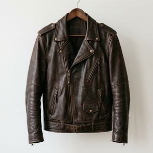 2025 Top Quality <b>Men's</b> Leather <b>Jacket</b> New Style Natural Leather Customized <b>Men</b> Fashion Leather <b>Jackets</b> - Product Image 1