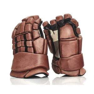 Gants de combat en cuir à doigts entiers Harry Johnson Production, fermeture auto-agrippante, unisexe, légers, respirants, antidérapants, marron - Product Image 2