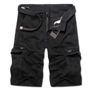 Shorts décontractés pour hommes 2026 – Short cargo personnalisé à taille élastiquée, qualité supérieure, 100 % coton vert, grandes tailles - Product Image 6