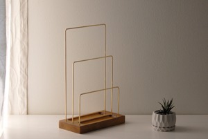Modern Metal Jewelry Display Organizer With <b>Wooden</b> Base For Necklaces Earrings Rings And Bracelet Storage Organization - Product Image 6