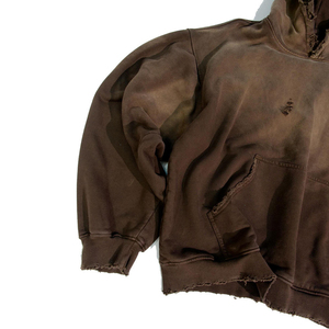 Nuevas tendencias: Sudaderas con capucha lisas oversize para hombre, estilo vintage, con lavado ácido, efecto desgastado por el sol, desgastadas, de corte holgado y con efecto craquelado. - Product Image 2